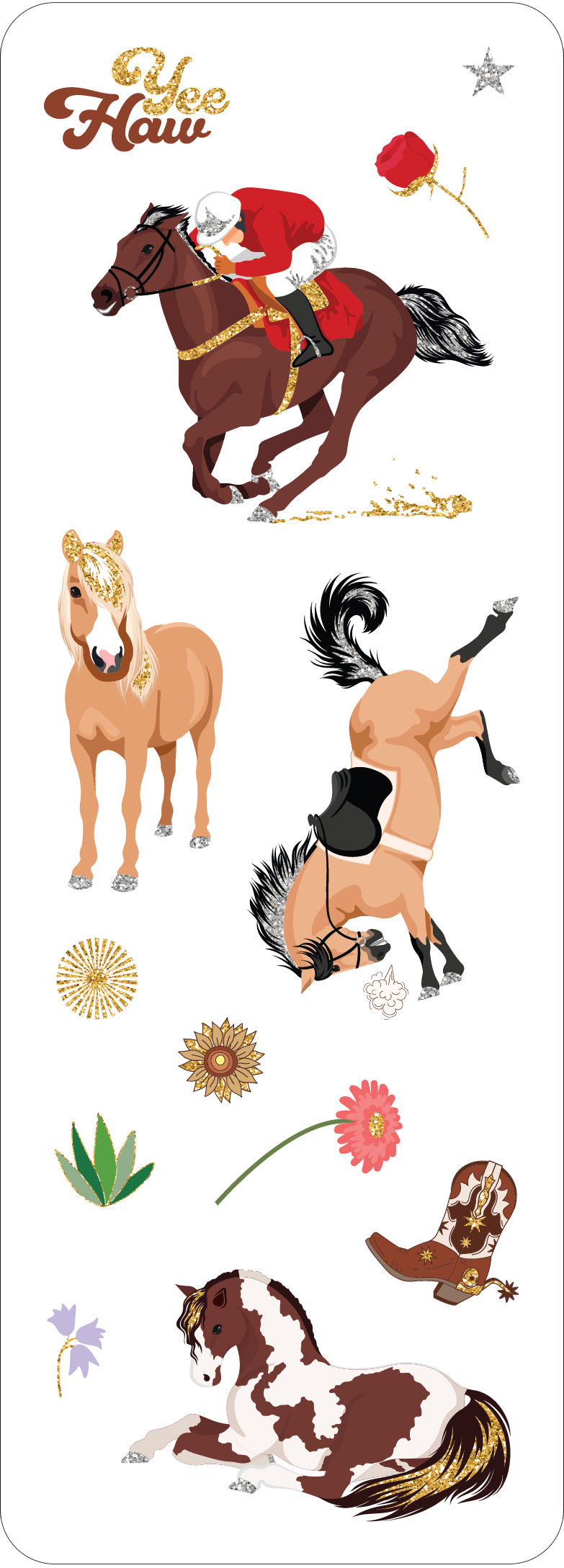 Horses Sticker Set - Ethan and Emily