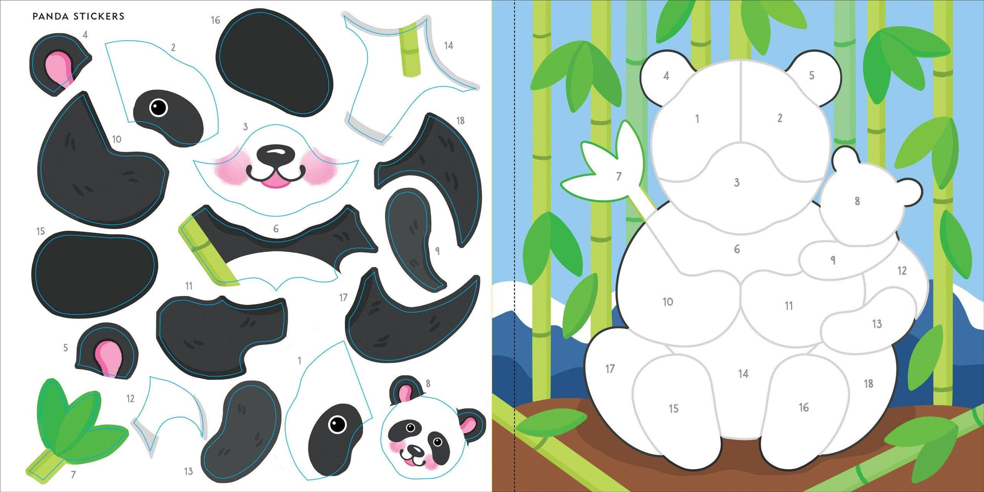Wild Animals First Color by Sticker Book - Ethan and Emily