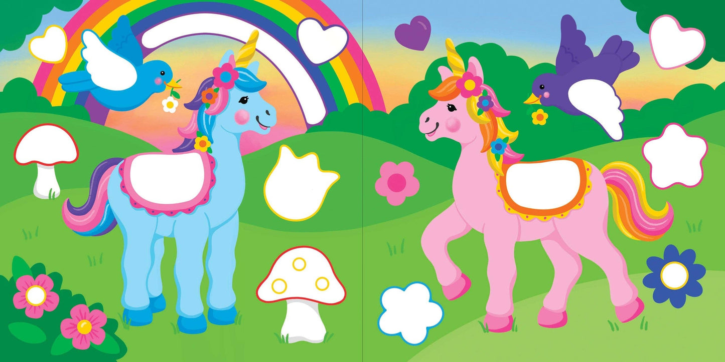 Color-By-Dots Sticker Book - Unicorns - Ethan and Emily
