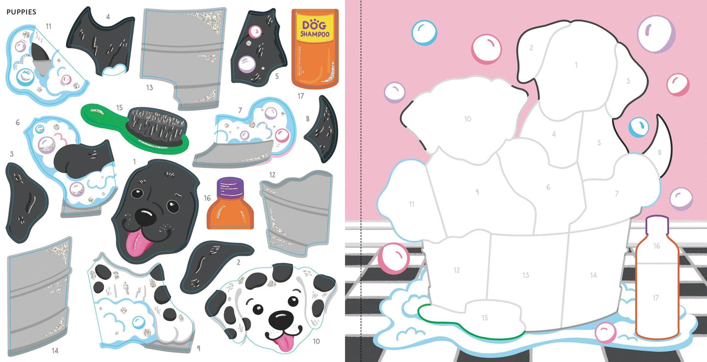My First Color-by-Sticker Book - Pets - Ethan and Emily