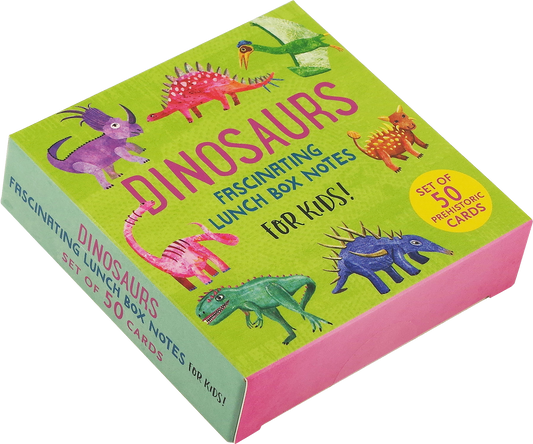 Dinosaurs Lunch Box Notes For Kids! (50 cards) - Ethan and Emily