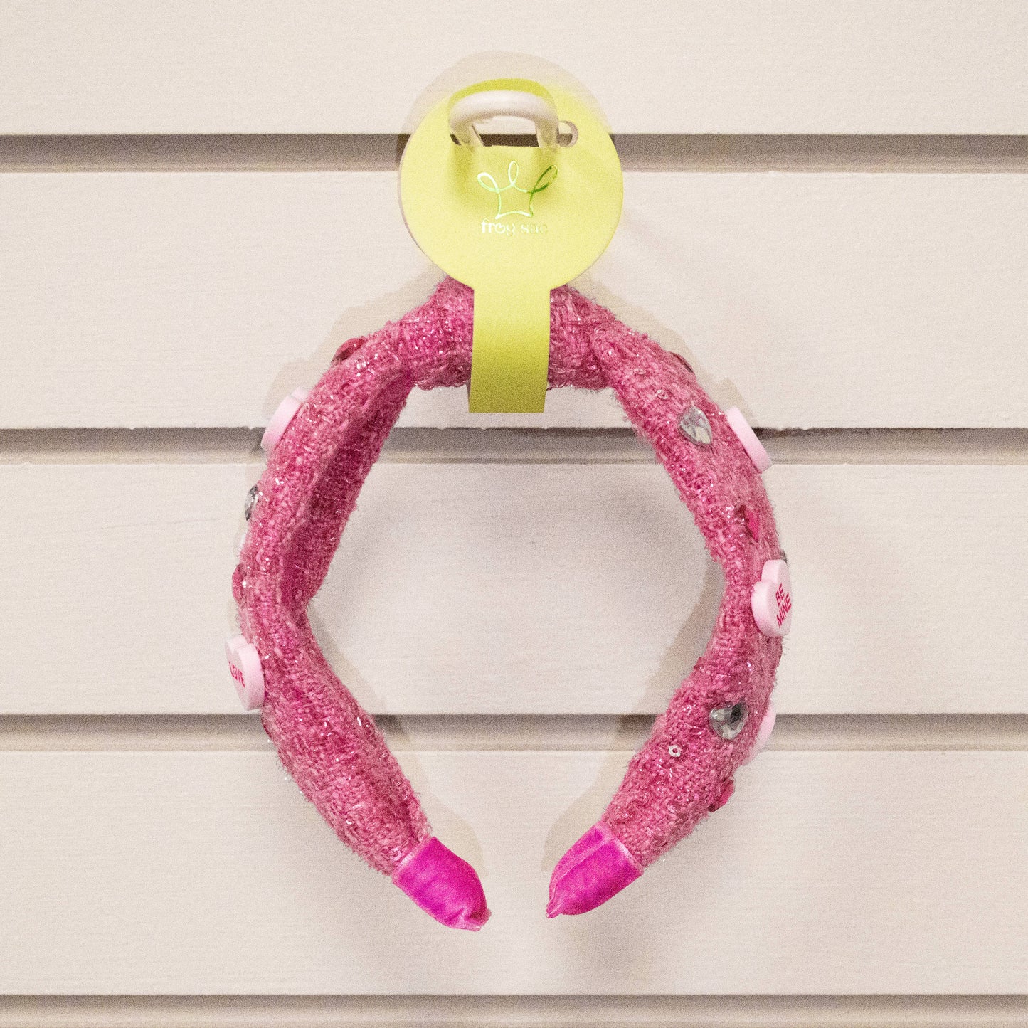 Kids Embellished Knot Headband - Candy Valentines Day Heart - Ethan and Emily