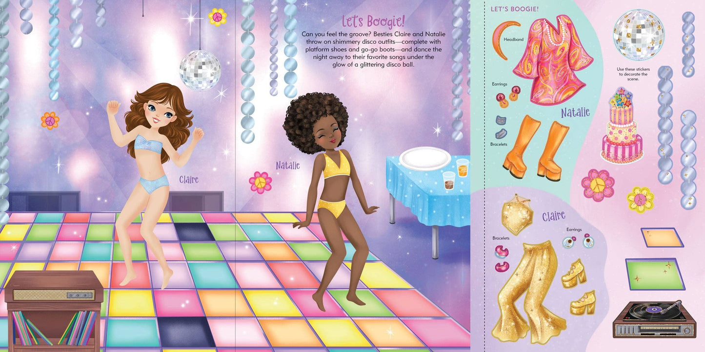 Dancers Sticker Doll Dress-Up Book - Ethan and Emily