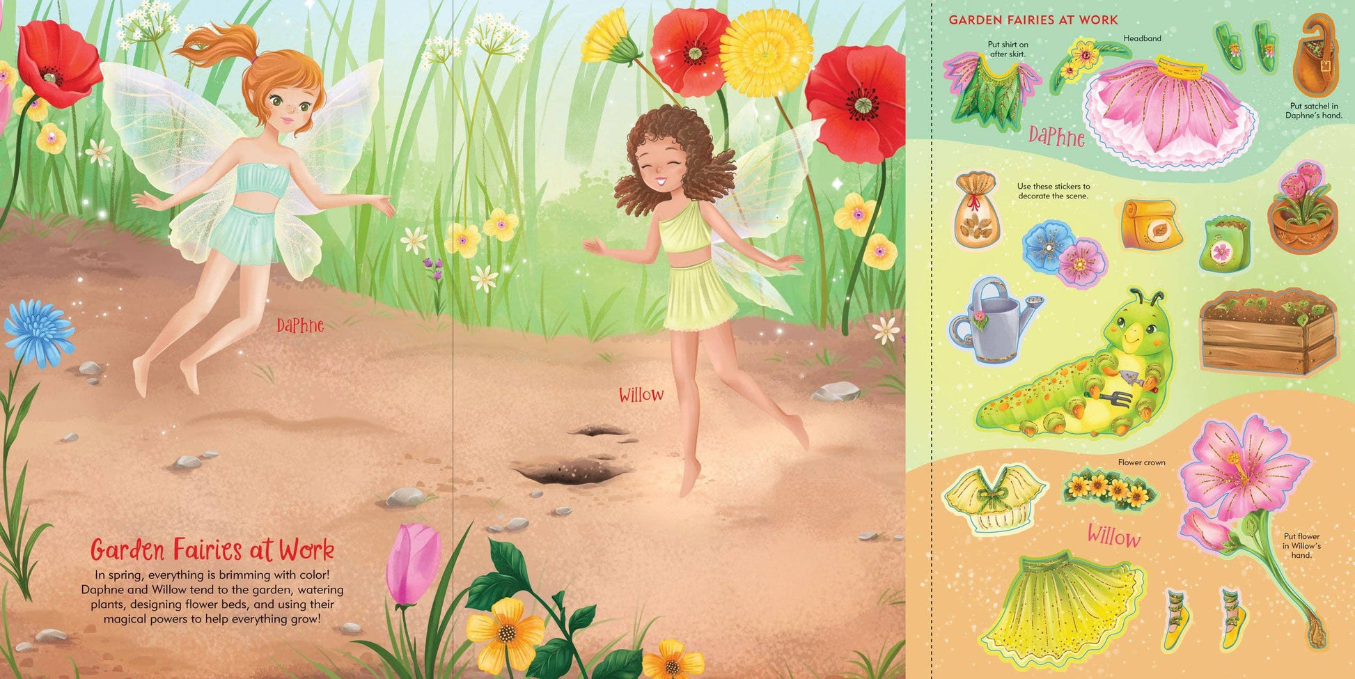 Fairies Sticker Doll Dress-Up Book - Ethan and Emily
