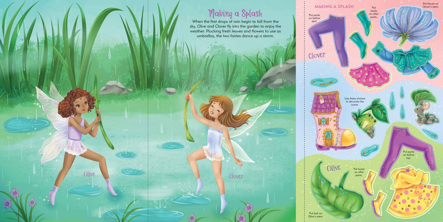 Fairies Sticker Doll Dress-Up Book - Ethan and Emily