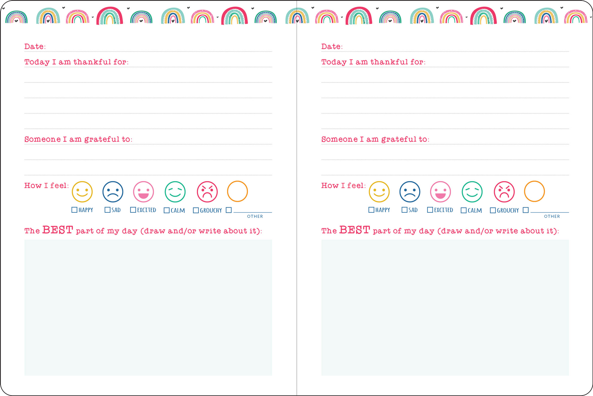Daily Gratitude Journal for Kids - Ethan and Emily